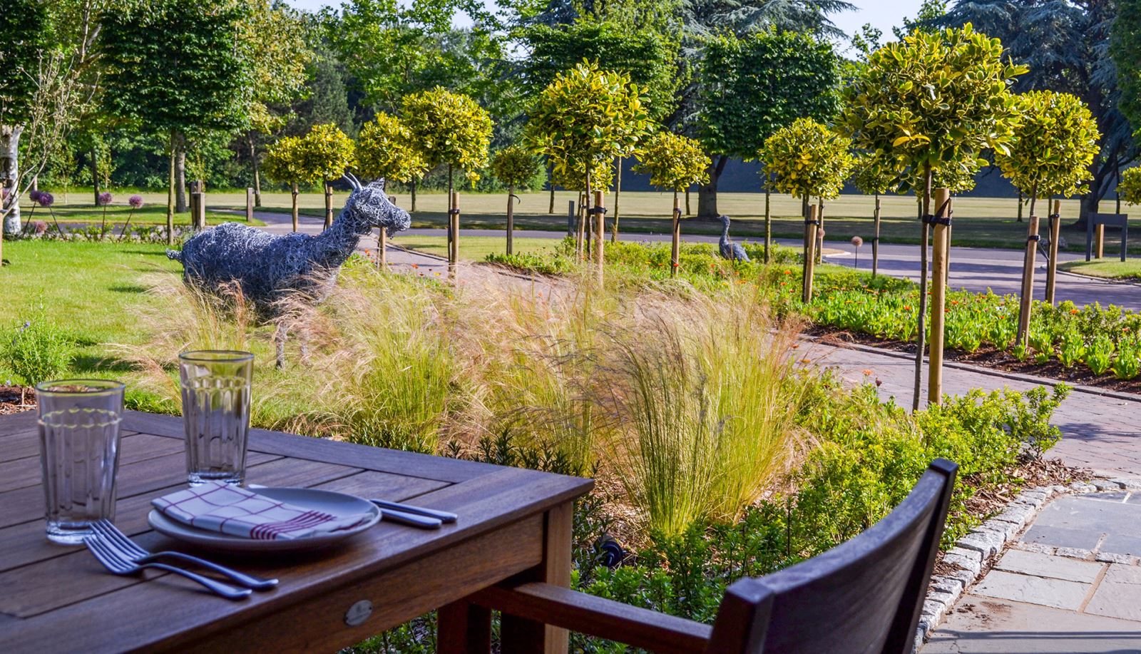 The Kitchen's Outdoor Dining Space at Chewton Glen